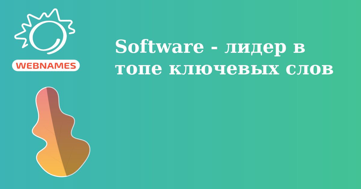 Software - лидер в топе ключевых слов