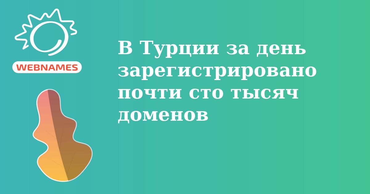 В Турции за день зарегистрировано почти сто тысяч доменов